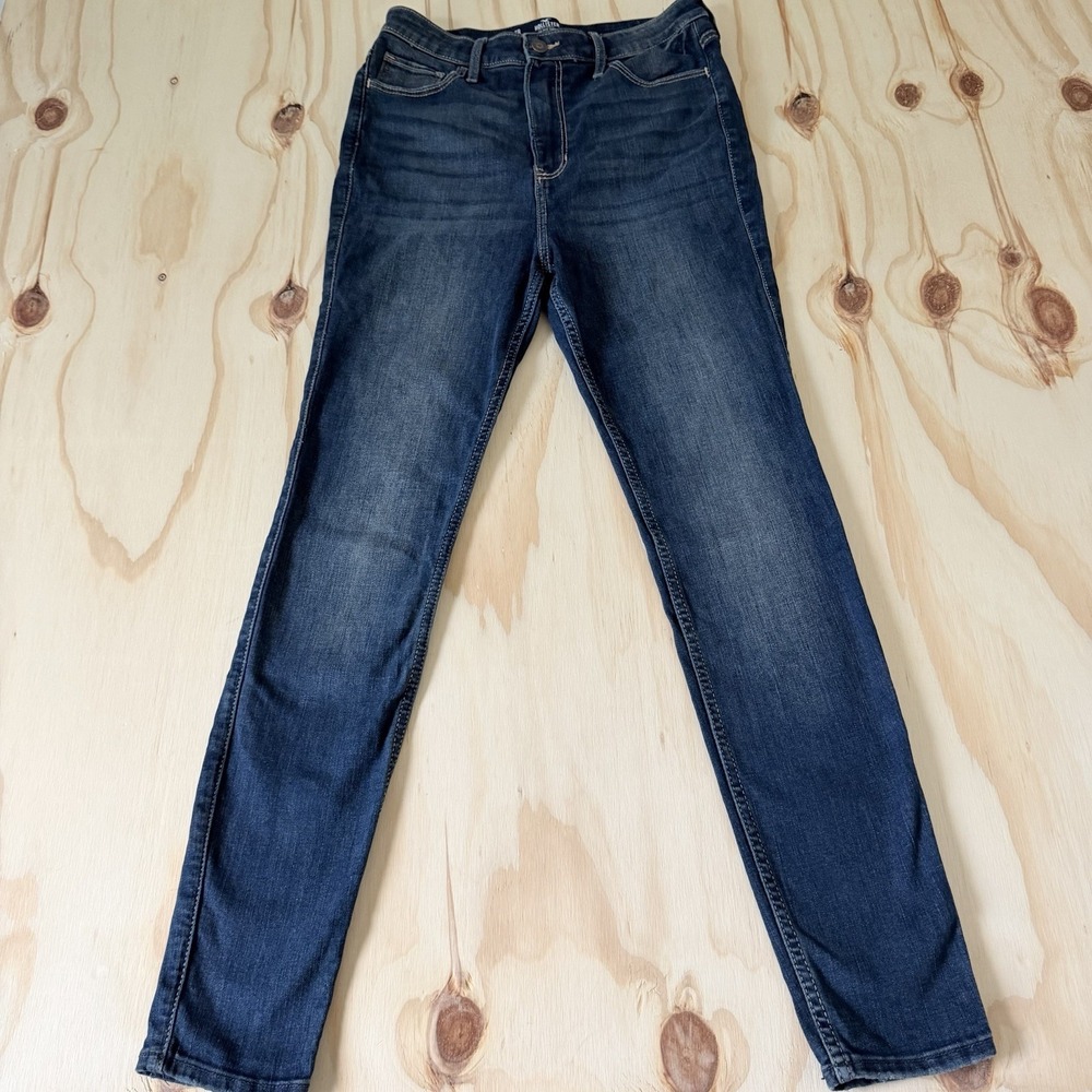 Hollister Ultra High-Rise Super Skinny Soft Stretch Blue Jeans Size 7R Women's